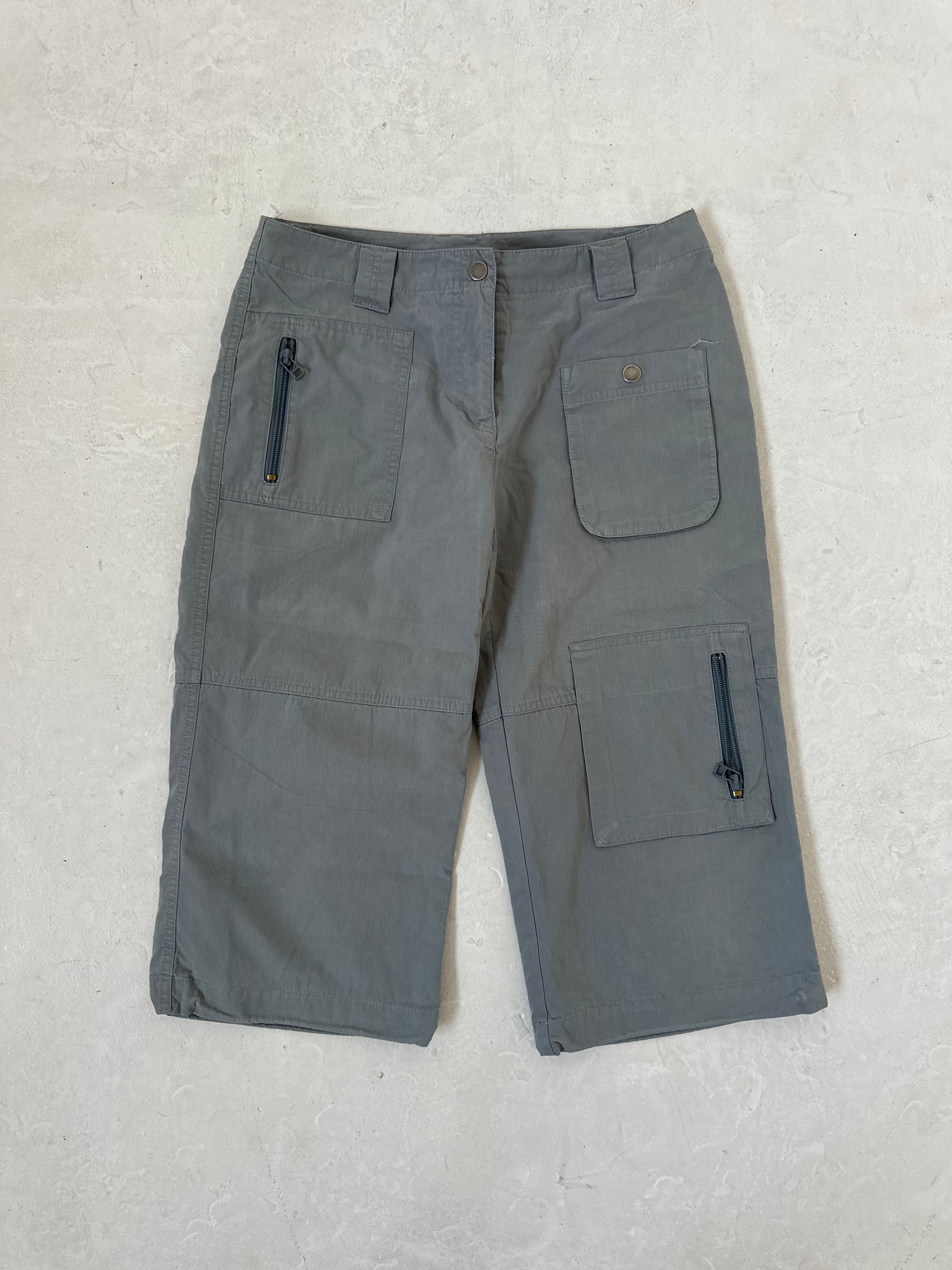 cargo capri pants — size xs