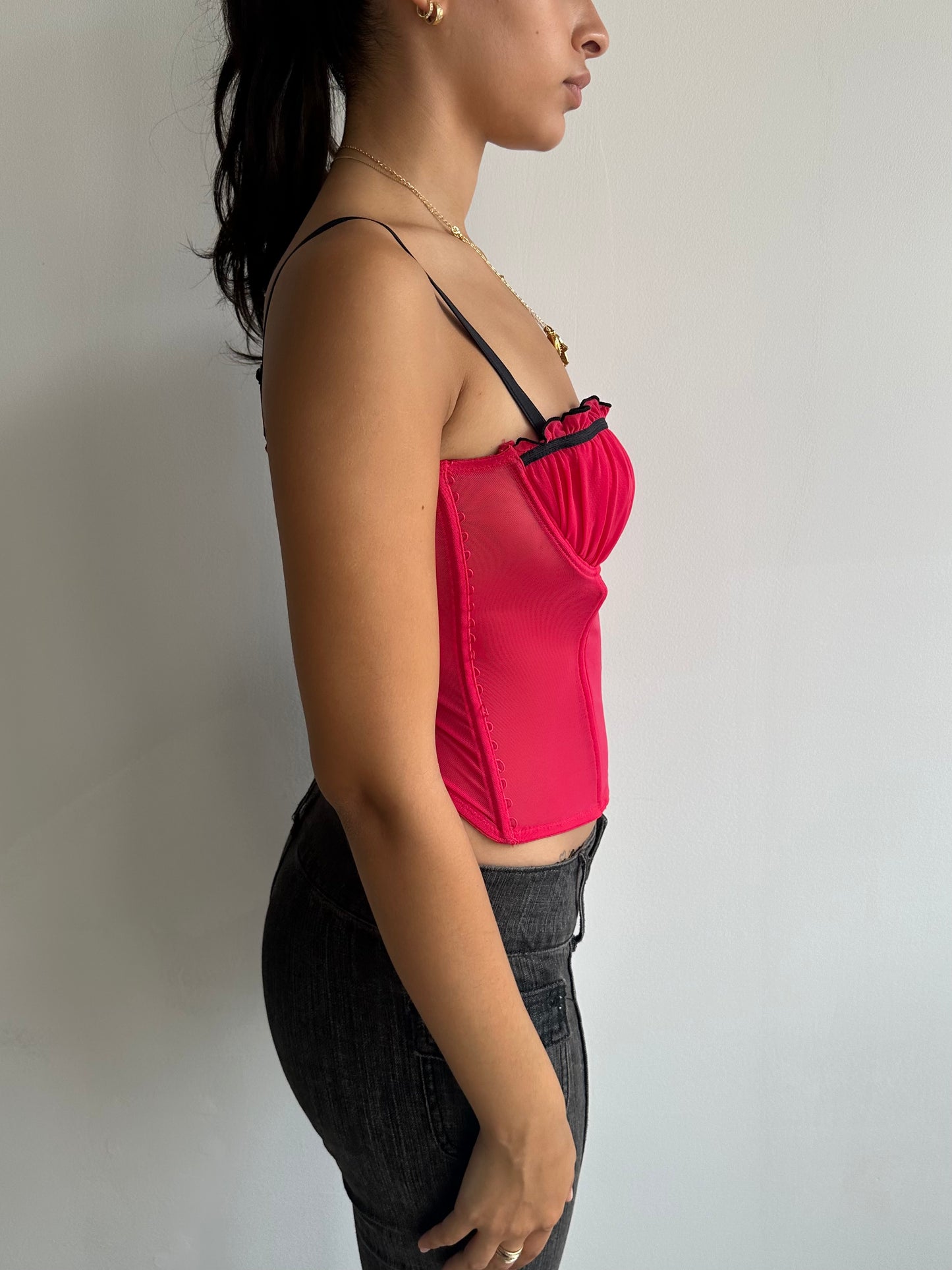 ruched bustier top ⋆ size s