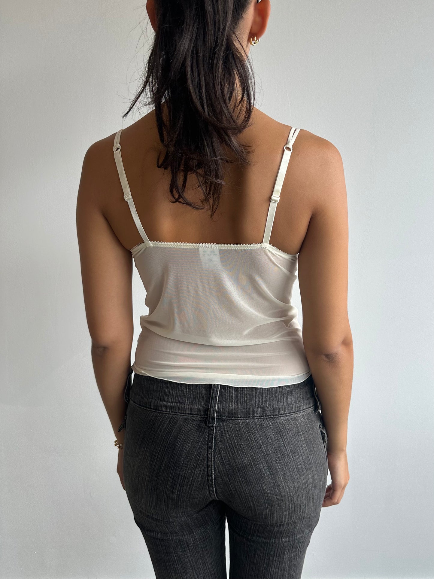 mesh + lace cami top ⋆ size s