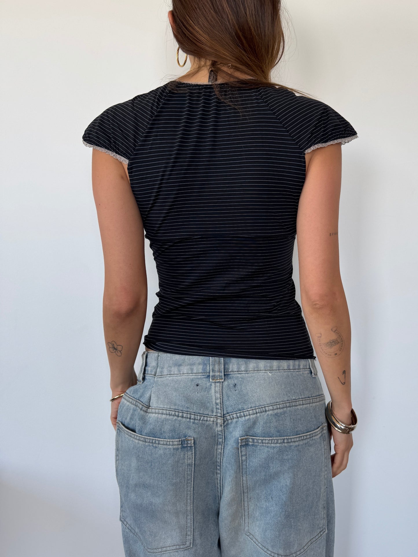 Stripe Baby Tee - Size XS/S