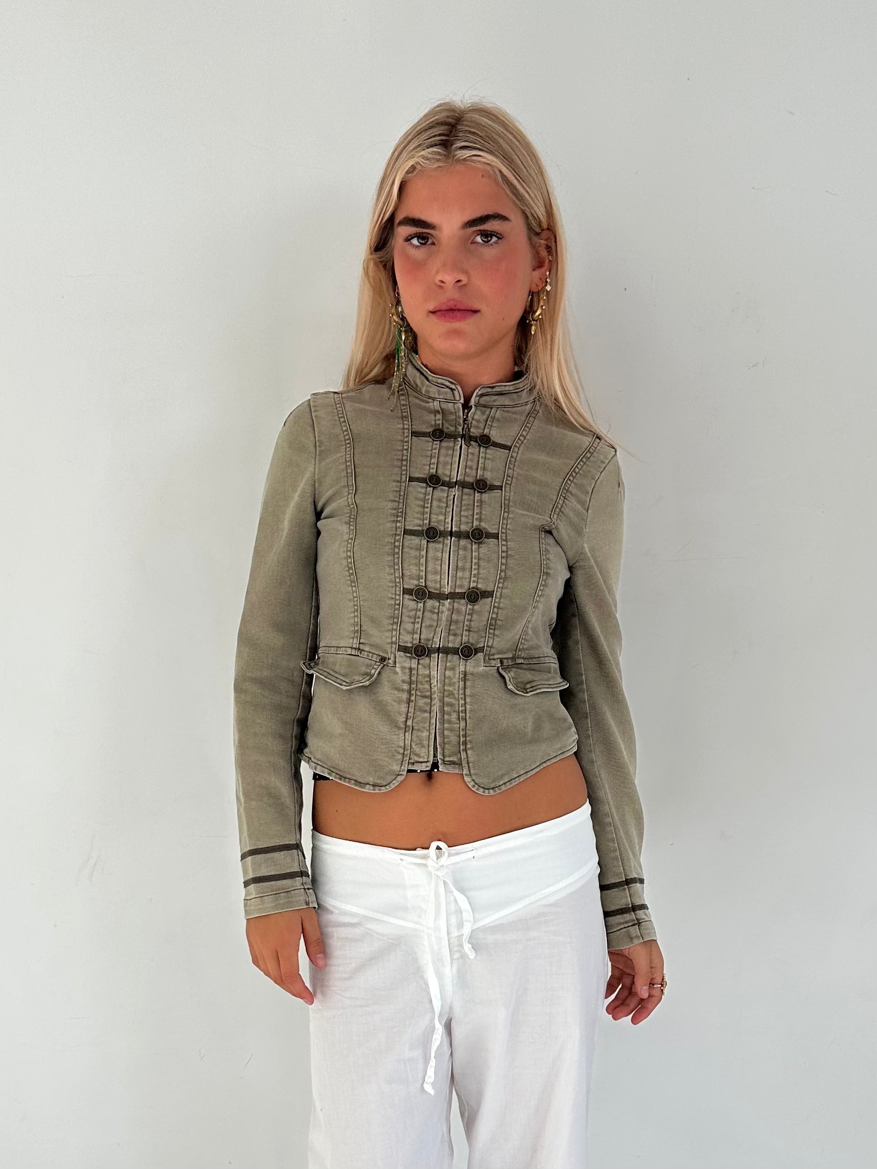 military jacket — size xs/s