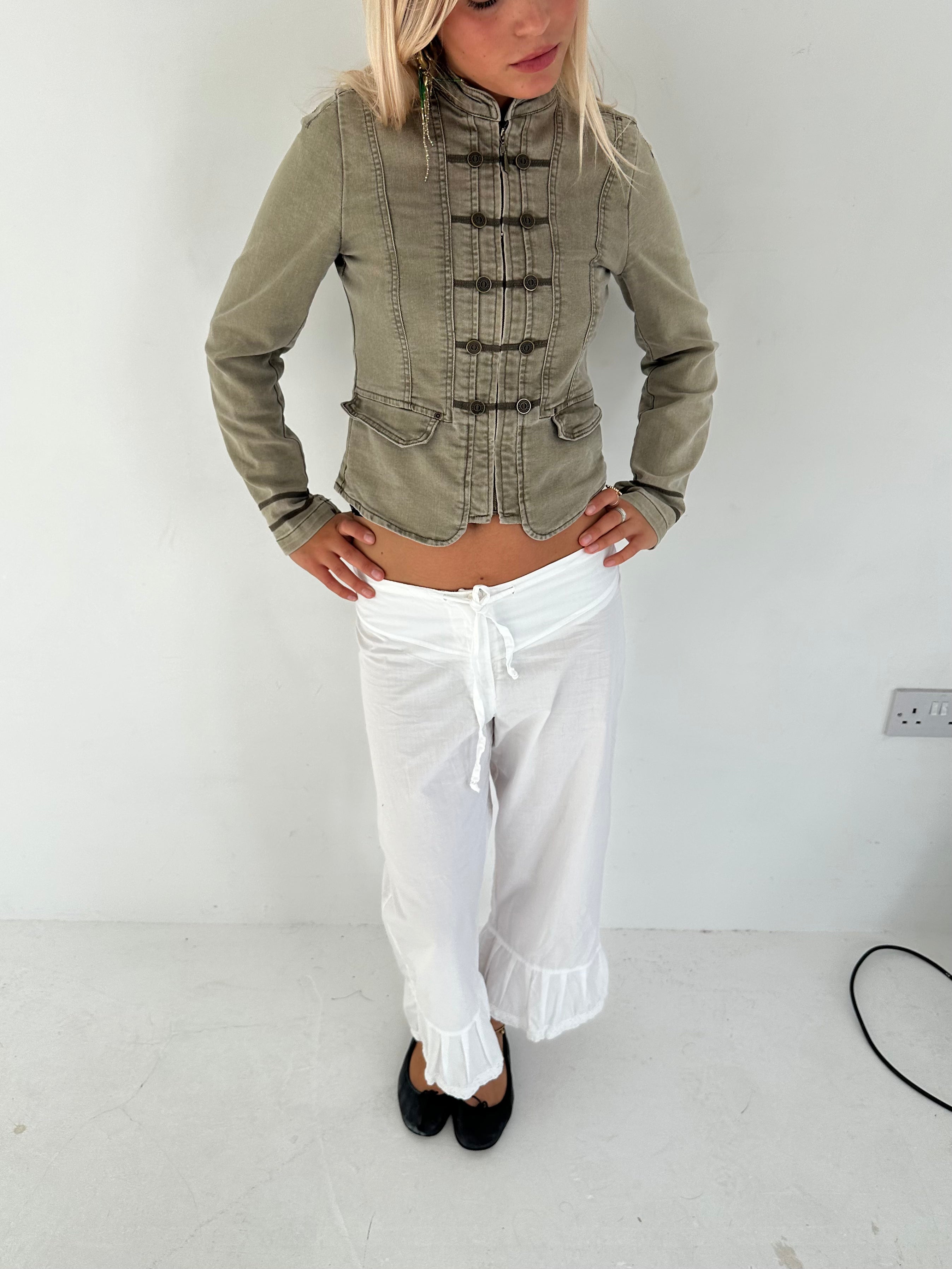 military jacket — size xs/s