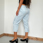 90’s Cropped Cargo Pants with Toggles - Size S