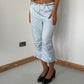 90’s Cropped Cargo Pants with Toggles - Size S