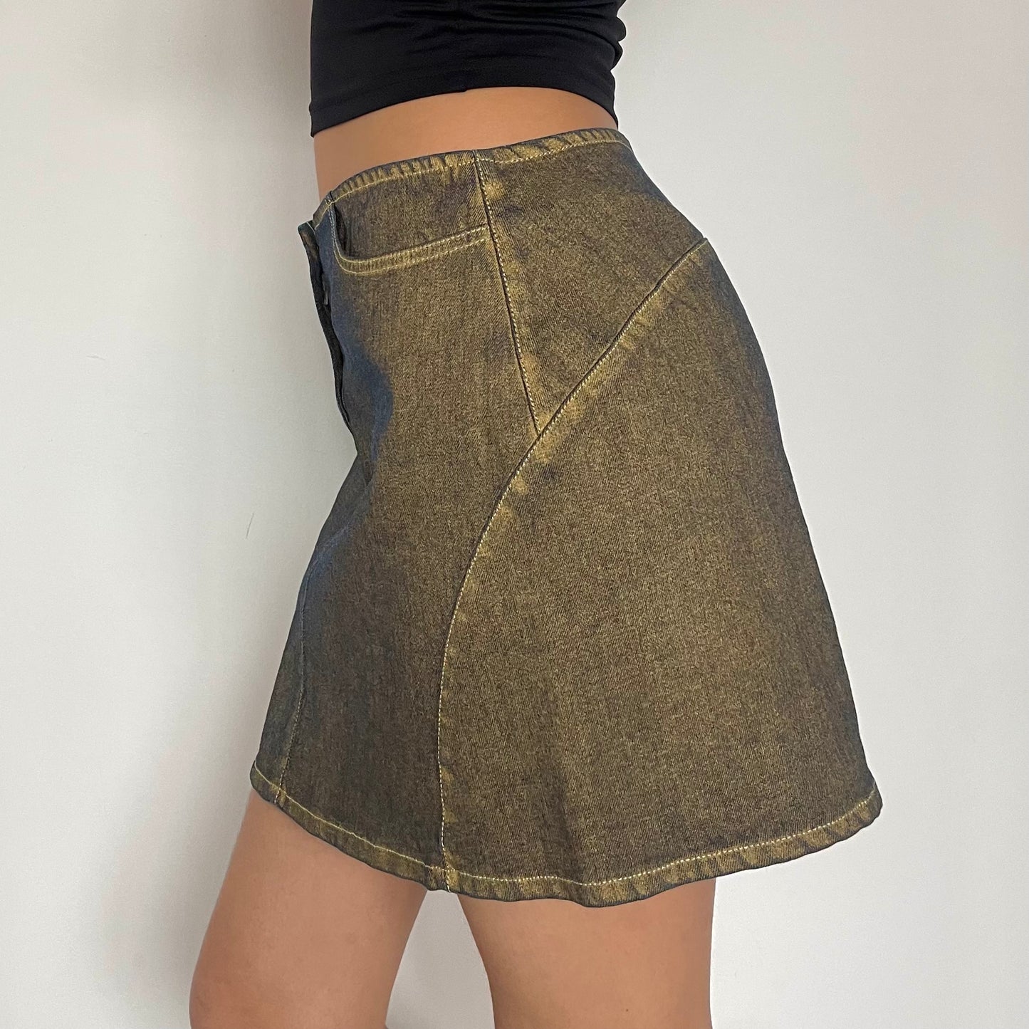 2000's Denim Mini Skirt - Size S