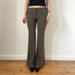 90's Khaki Lace Up Flares - Size XS