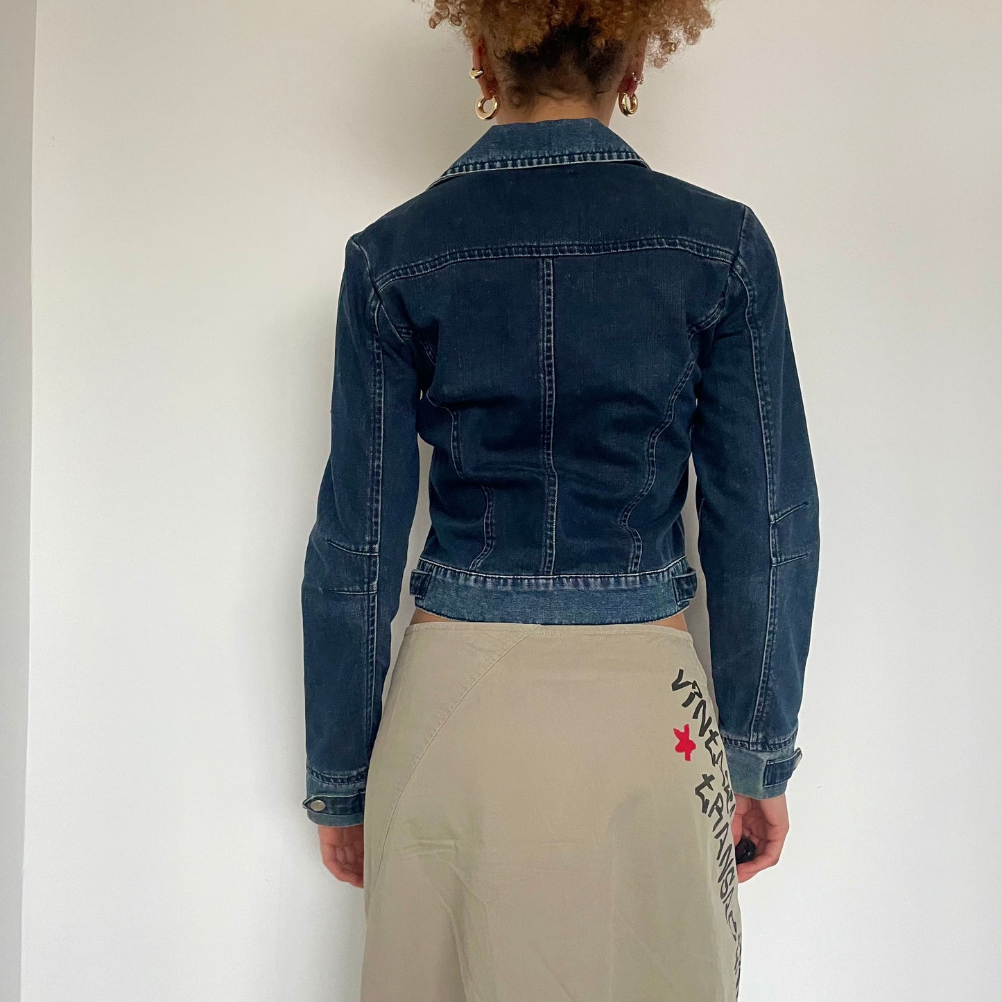 2000's Cropped Denim Jacket - Size XS/S