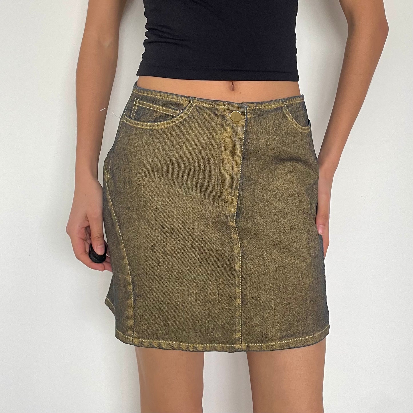 2000's Denim Mini Skirt - Size S