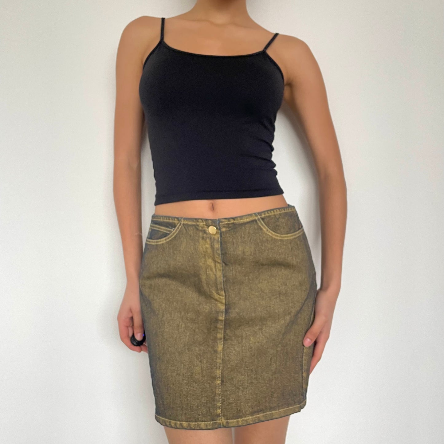 2000's Denim Mini Skirt - Size S