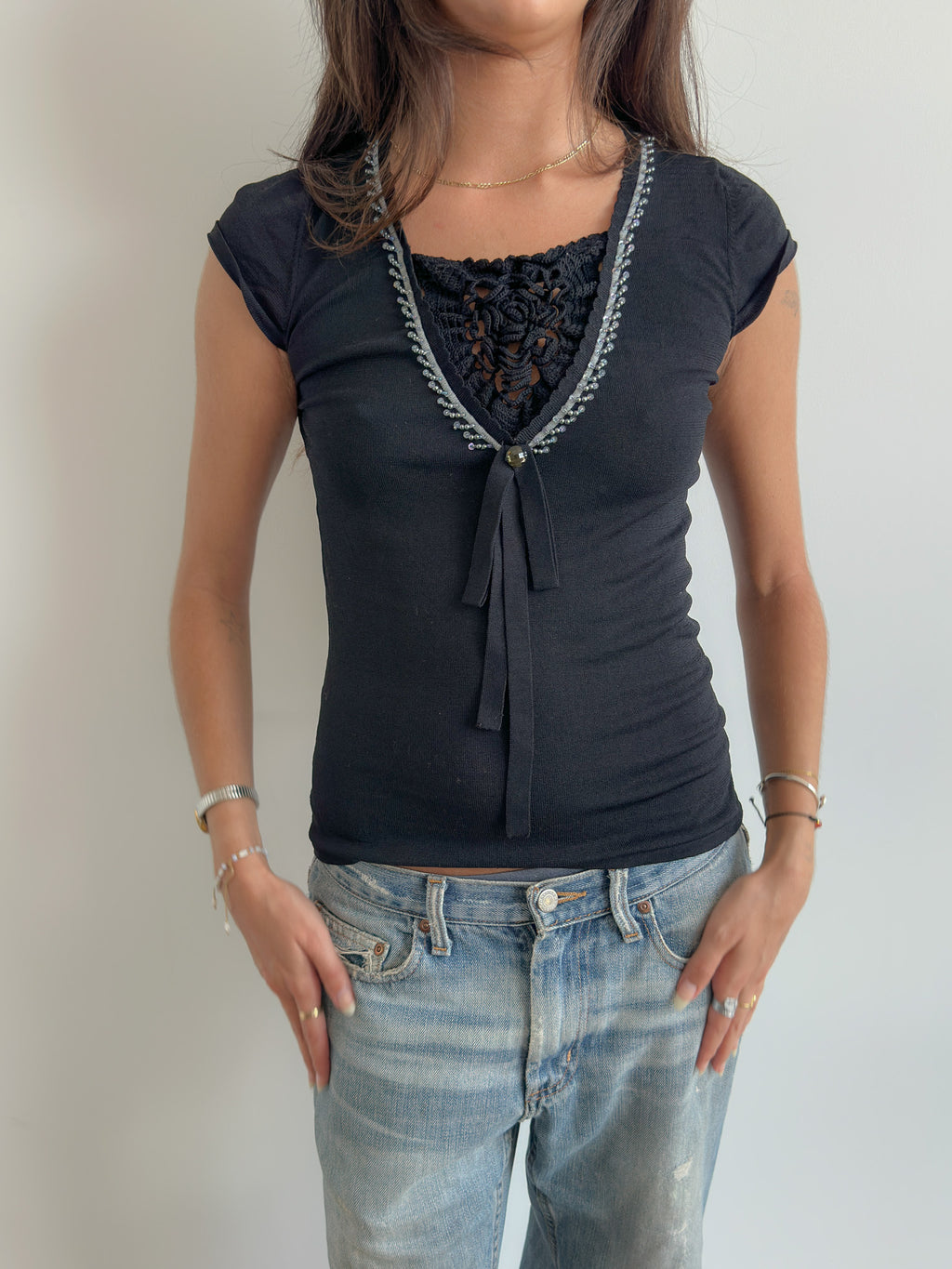 knit tee / size s