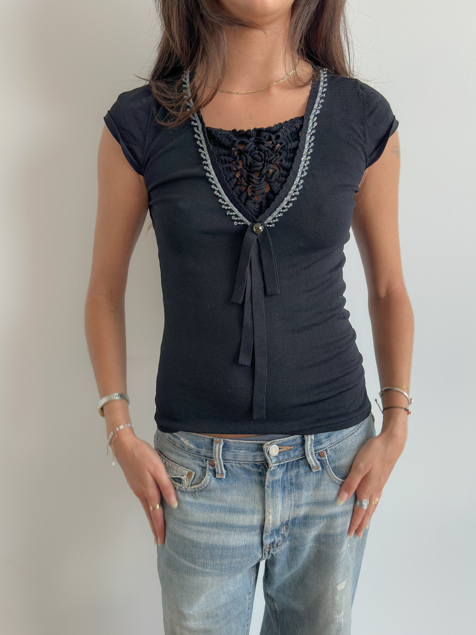 knit tee / size s