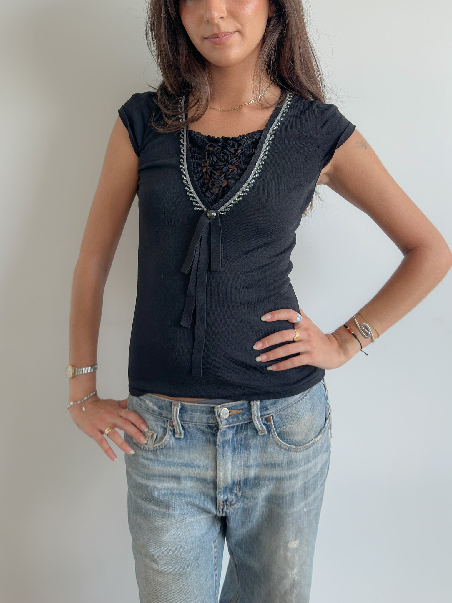 knit tee / size s