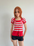 stripe tee / size s