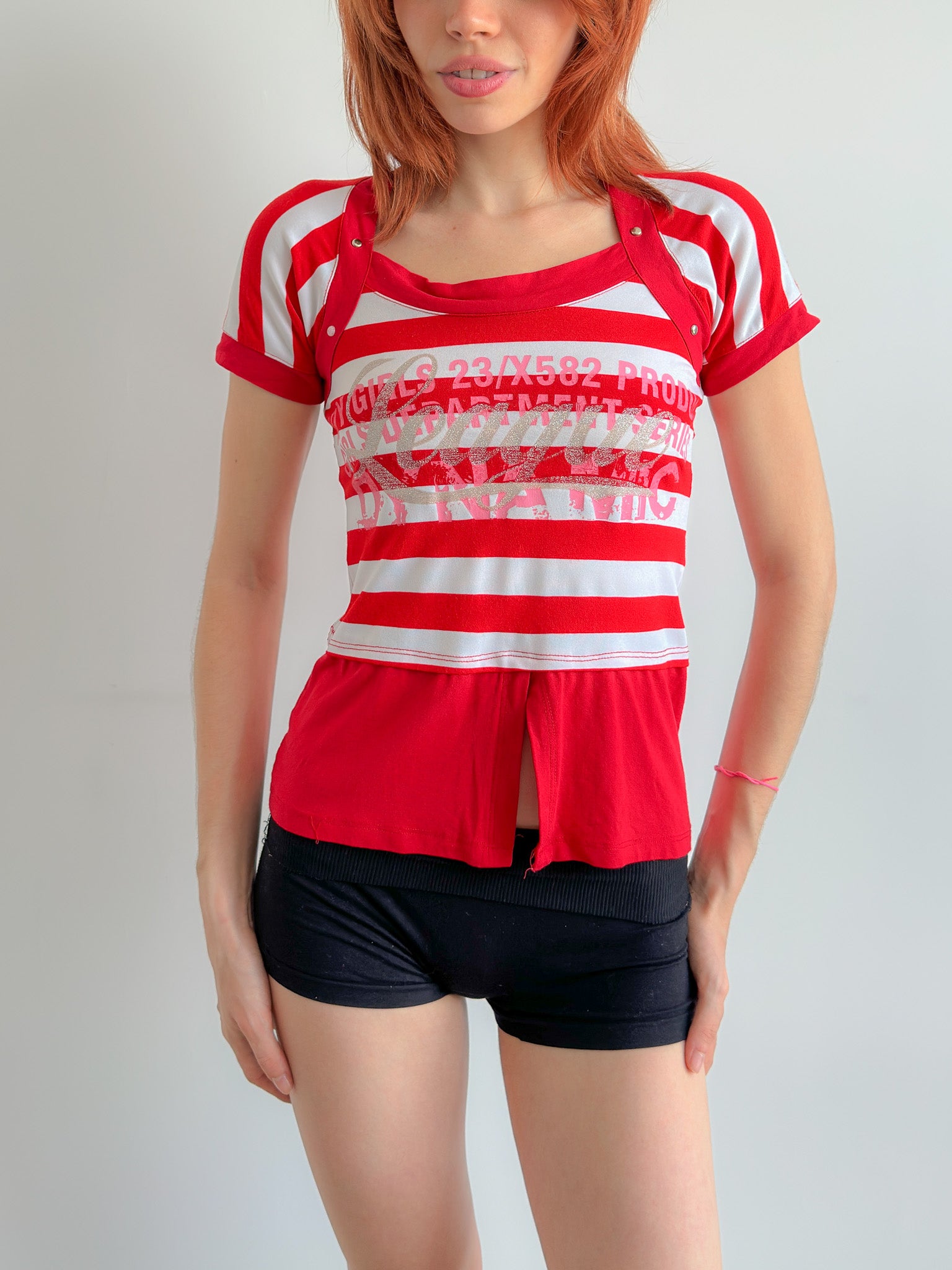 stripe tee / size s
