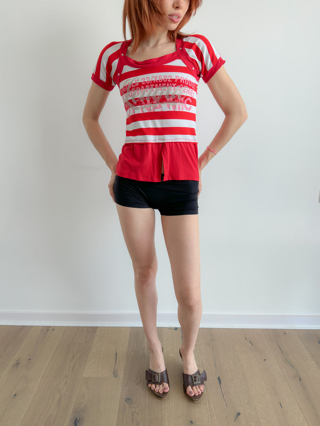 stripe tee / size s