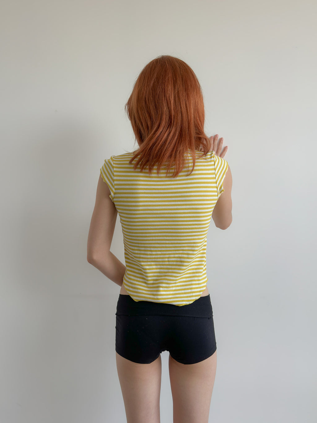 stripe baby tee / size s
