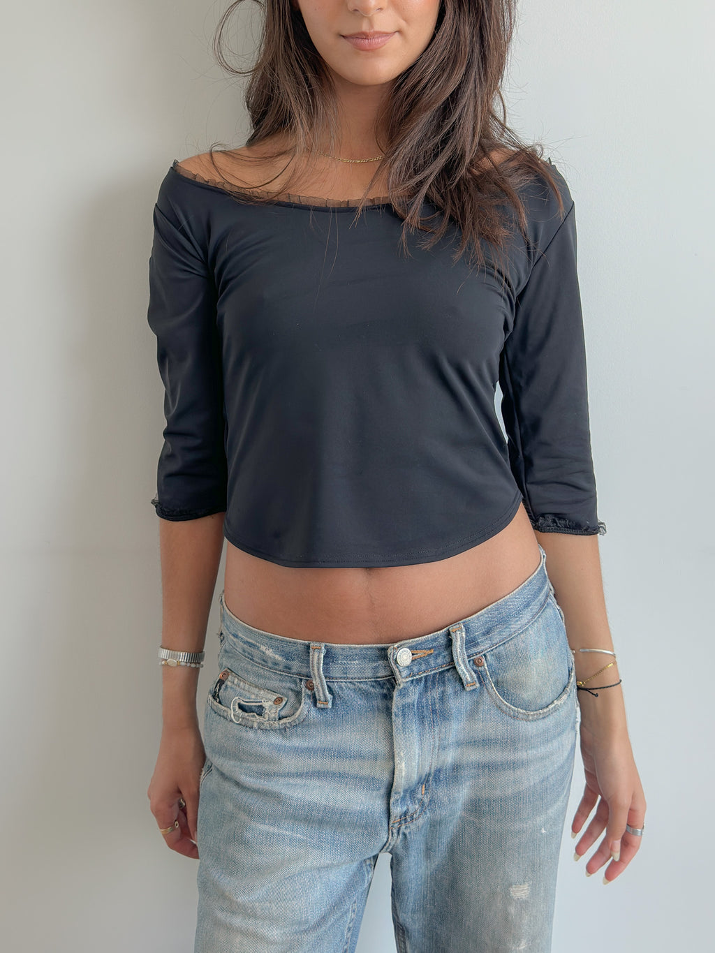 3/4 sleeve top / size s-m