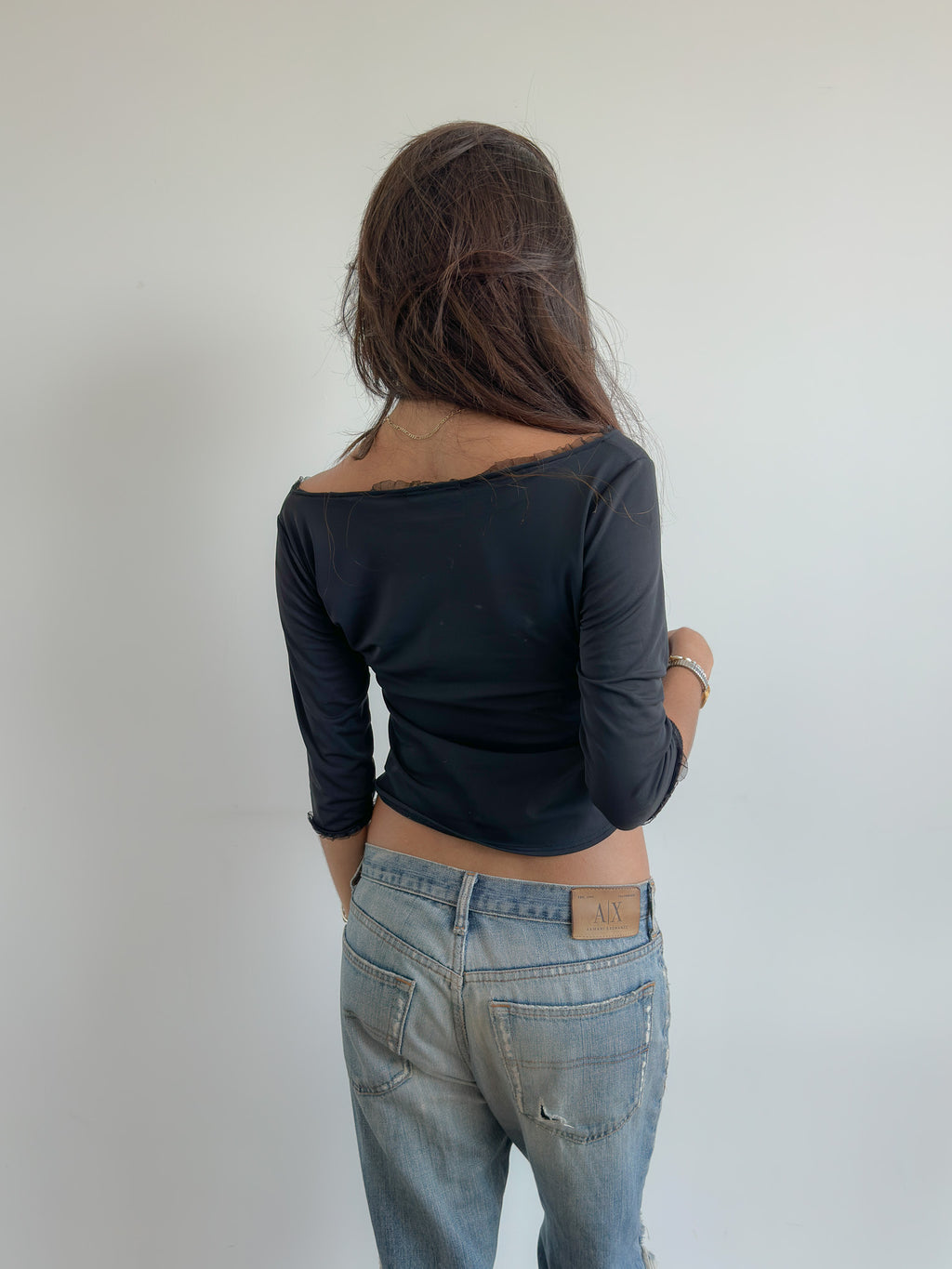 3/4 sleeve top / size s-m