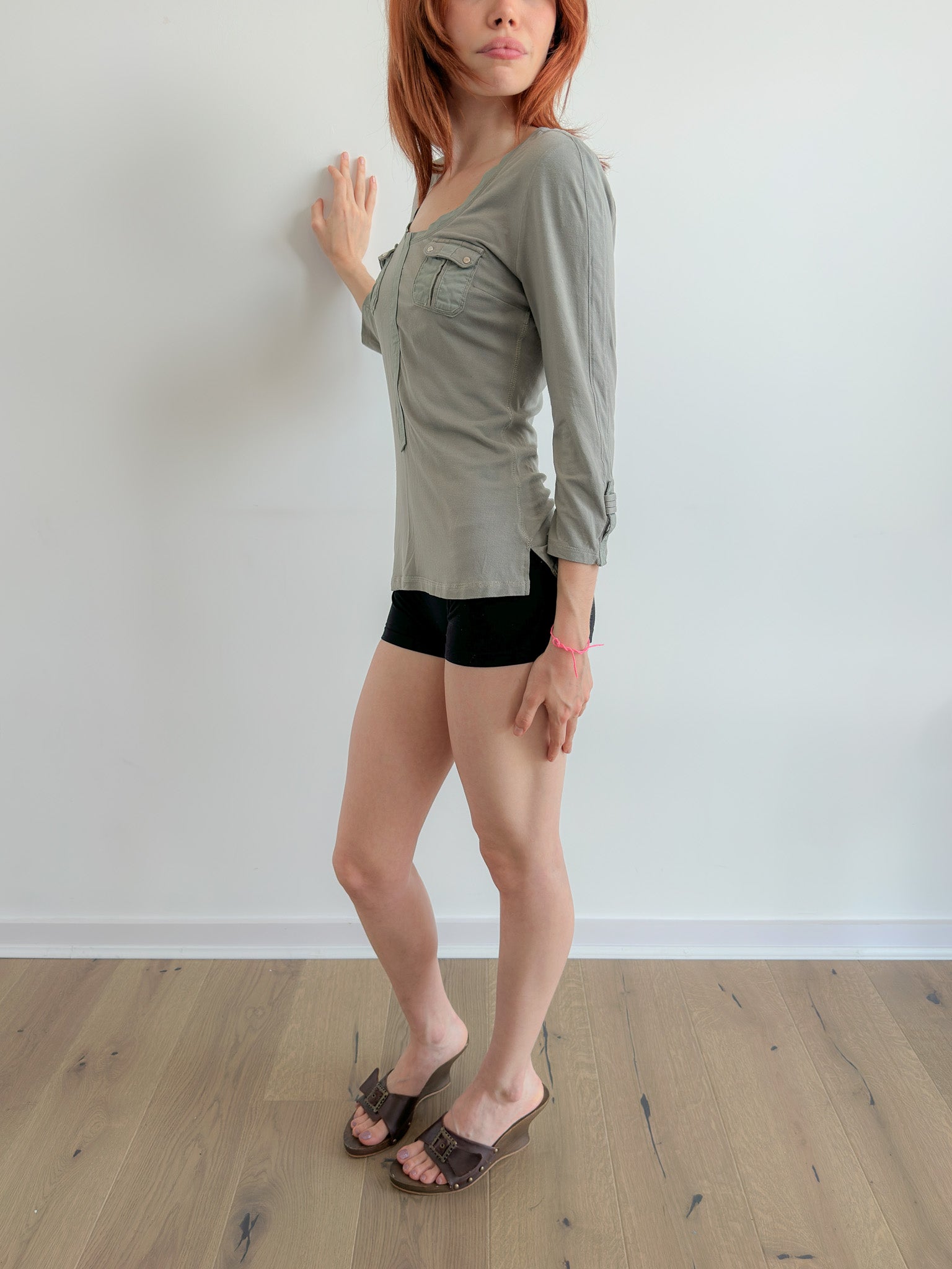 3/4 sleeve top / size m-l