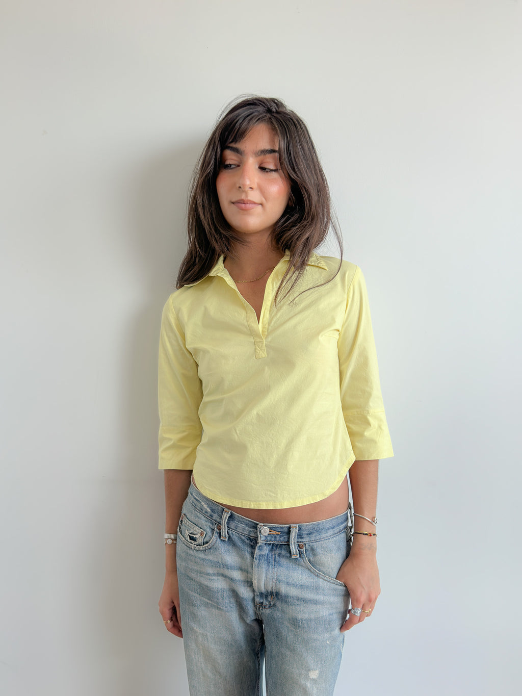 3/4 sleeve shirt / size s