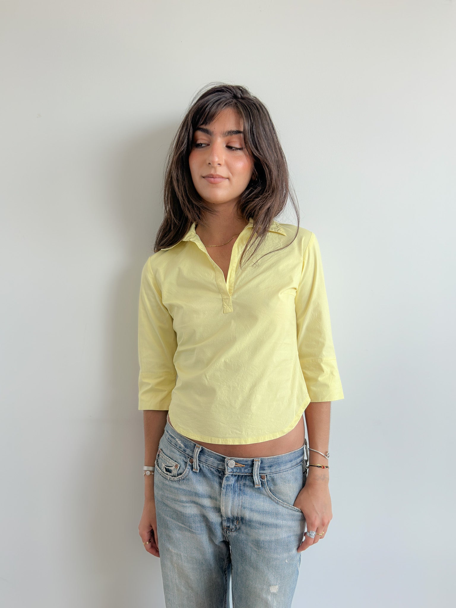 3/4 sleeve shirt / size s