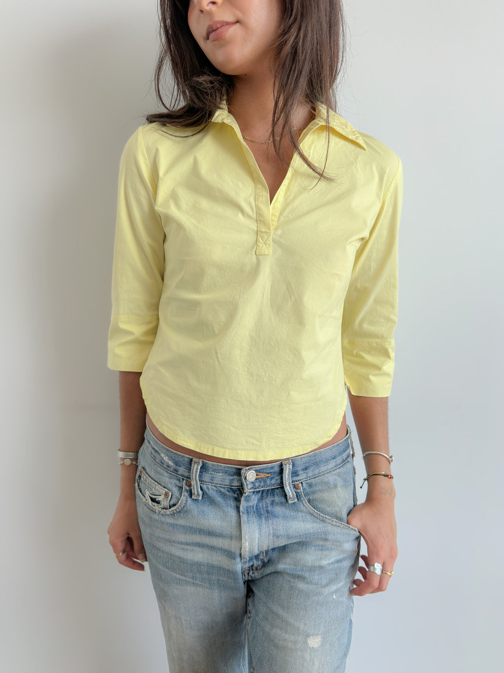 3/4 sleeve shirt / size s