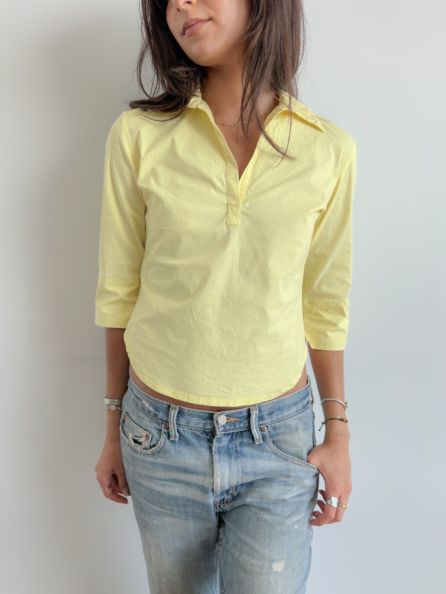 3/4 sleeve shirt / size s