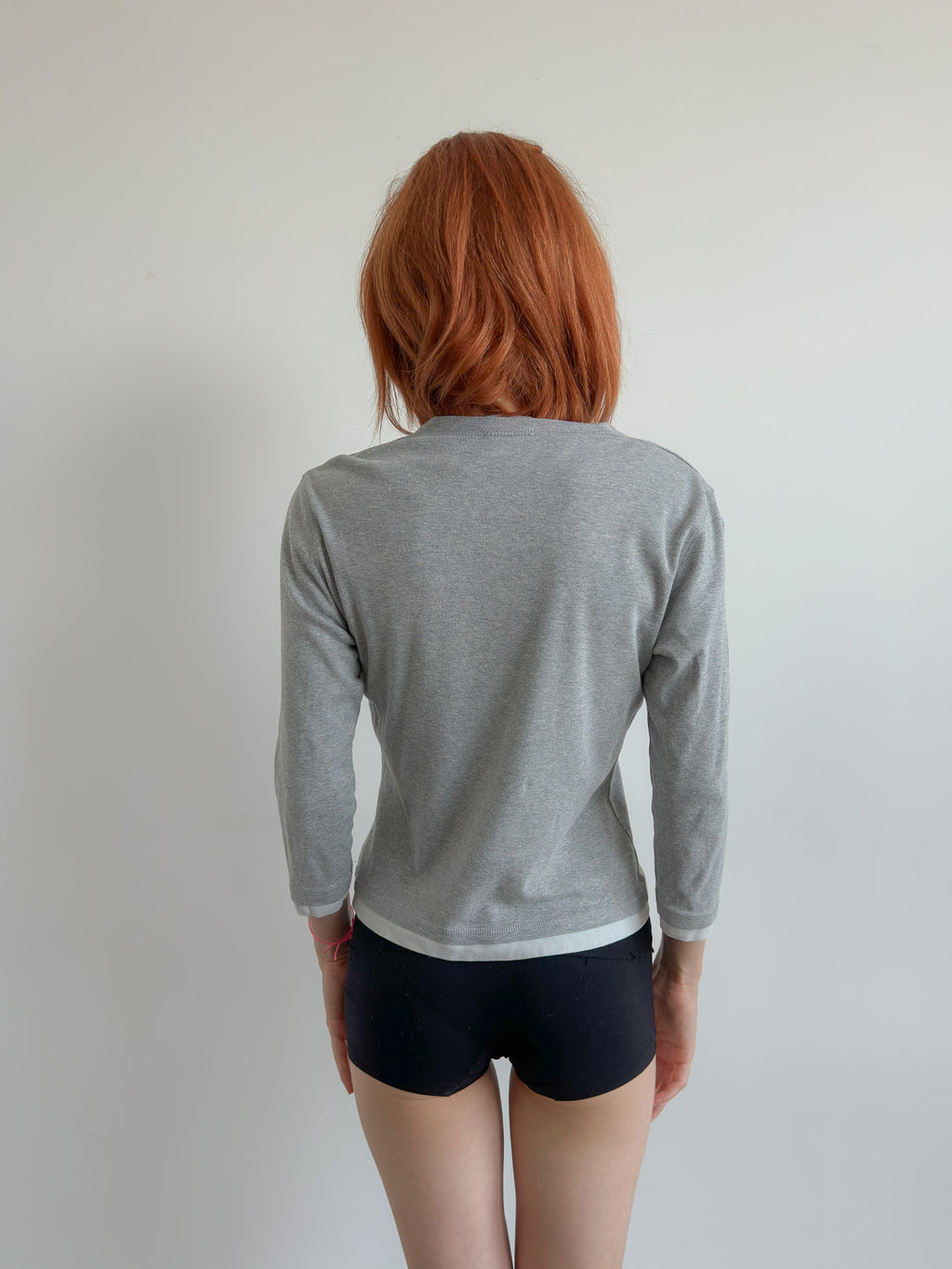 3/4 sleeve layered top / size s-m