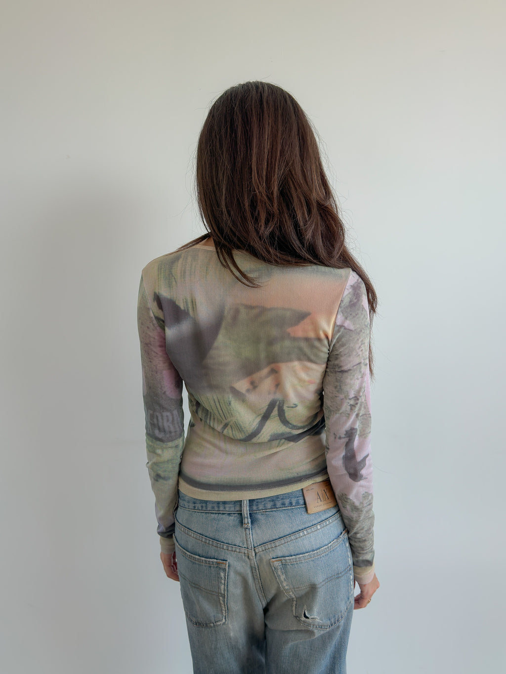 cop copine mesh top / size s