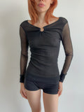 o-ring net top / size xs