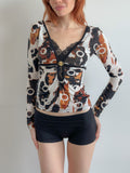 v-neck top / size xs-s