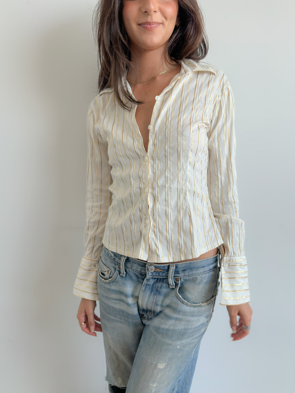 button up shirt / size s