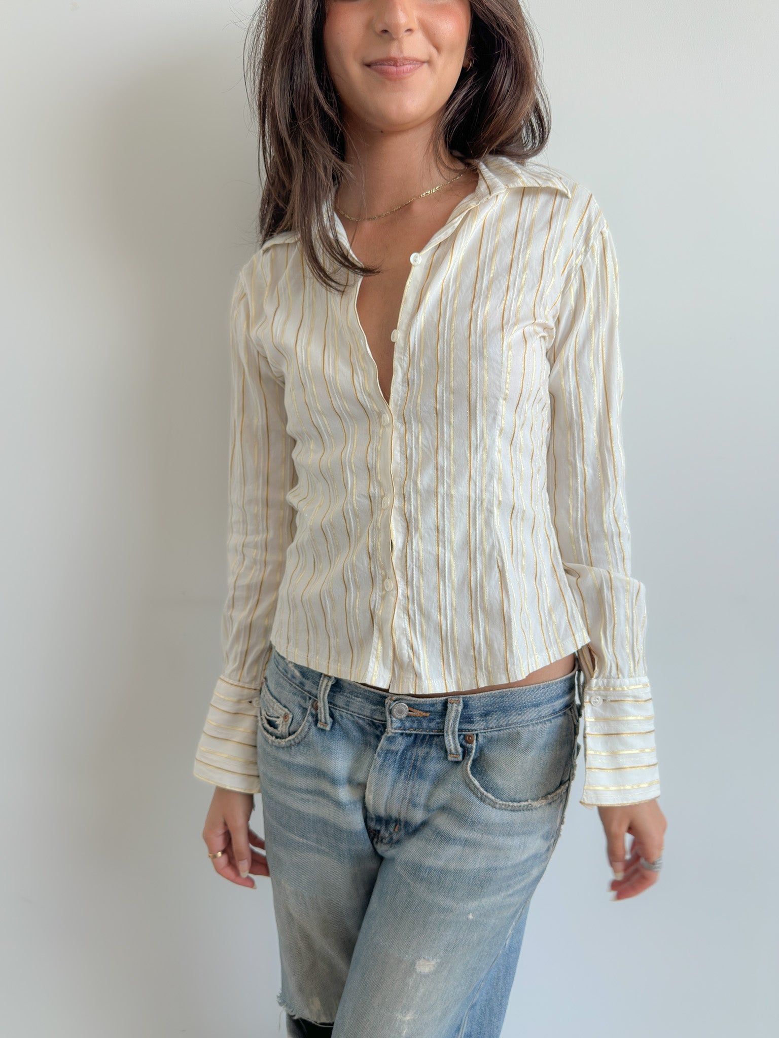 button up shirt / size s