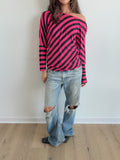 slouch stripe top / size s-m