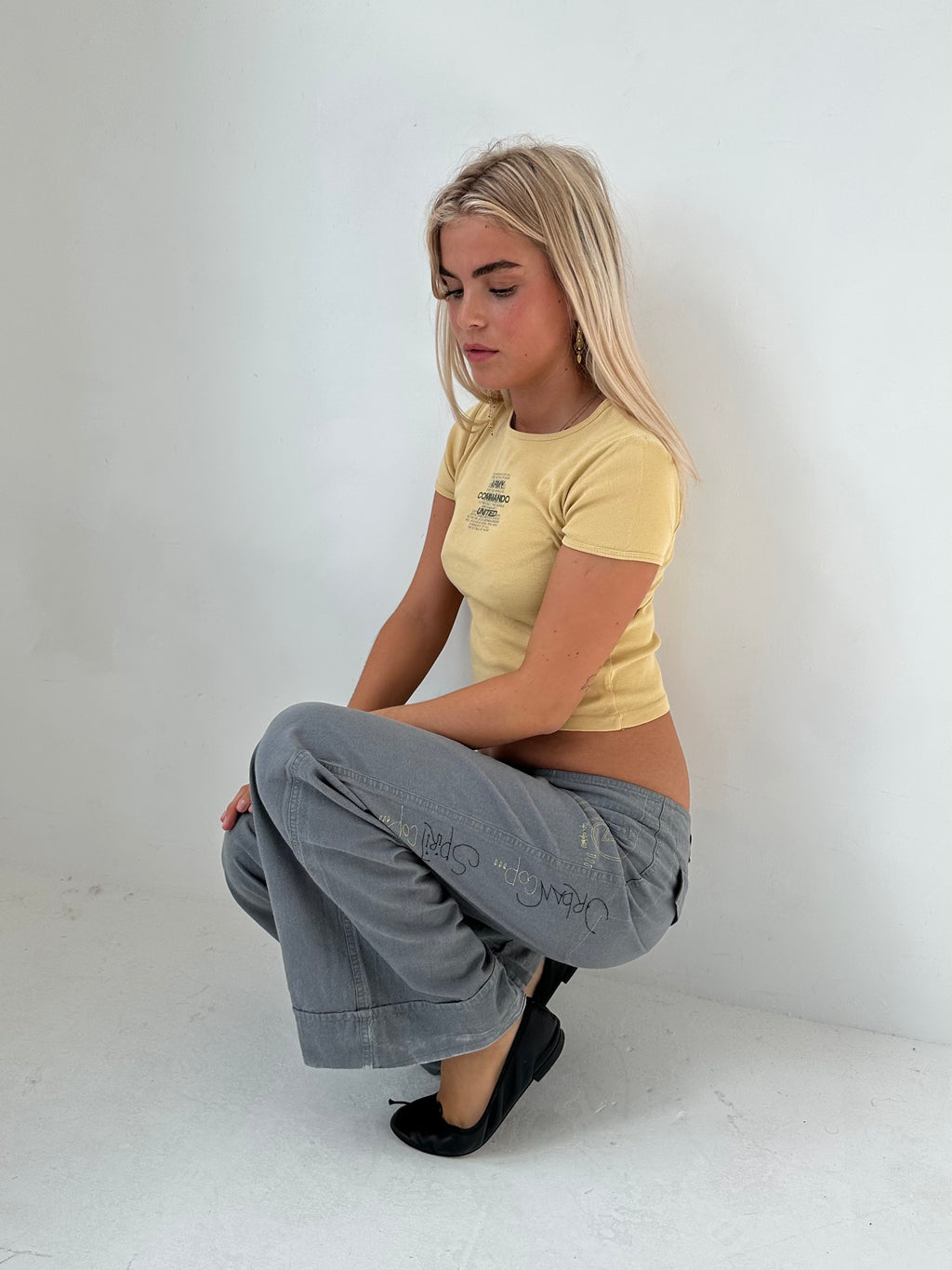 cop copine trousers — size s