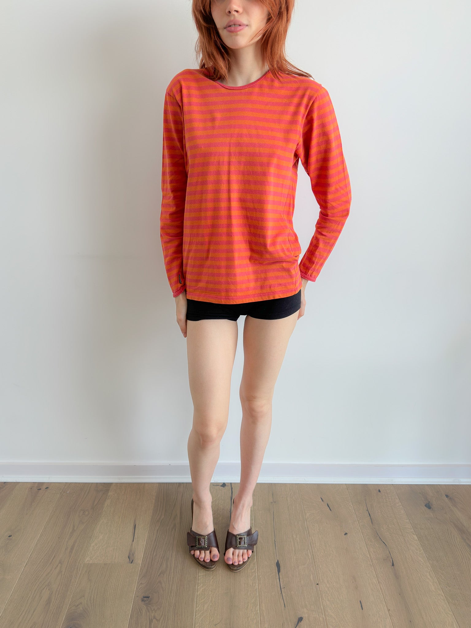 stripe long sleeve / size s-m