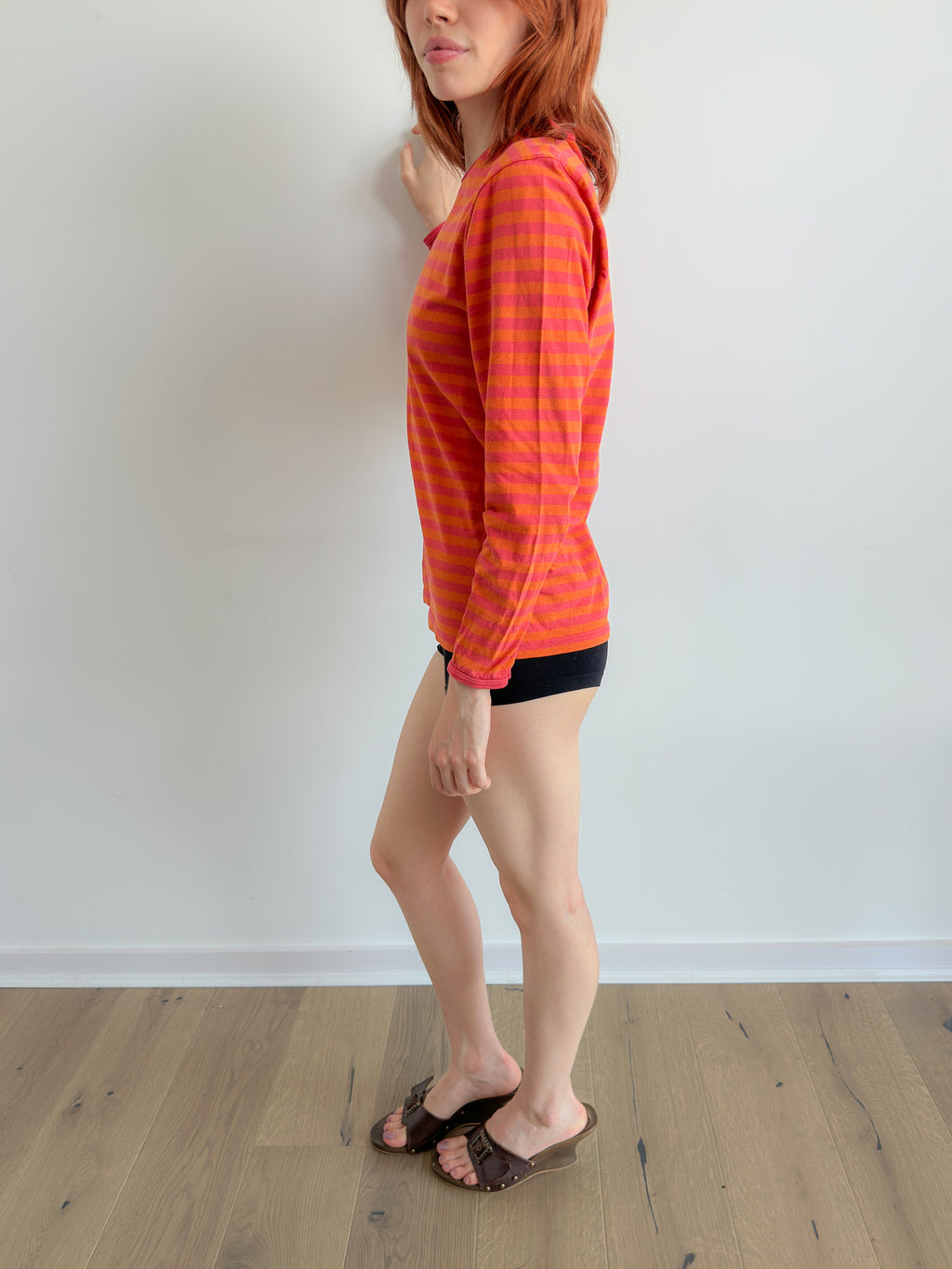 stripe long sleeve / size s-m