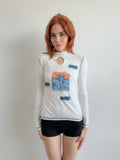 high neck top / size xs