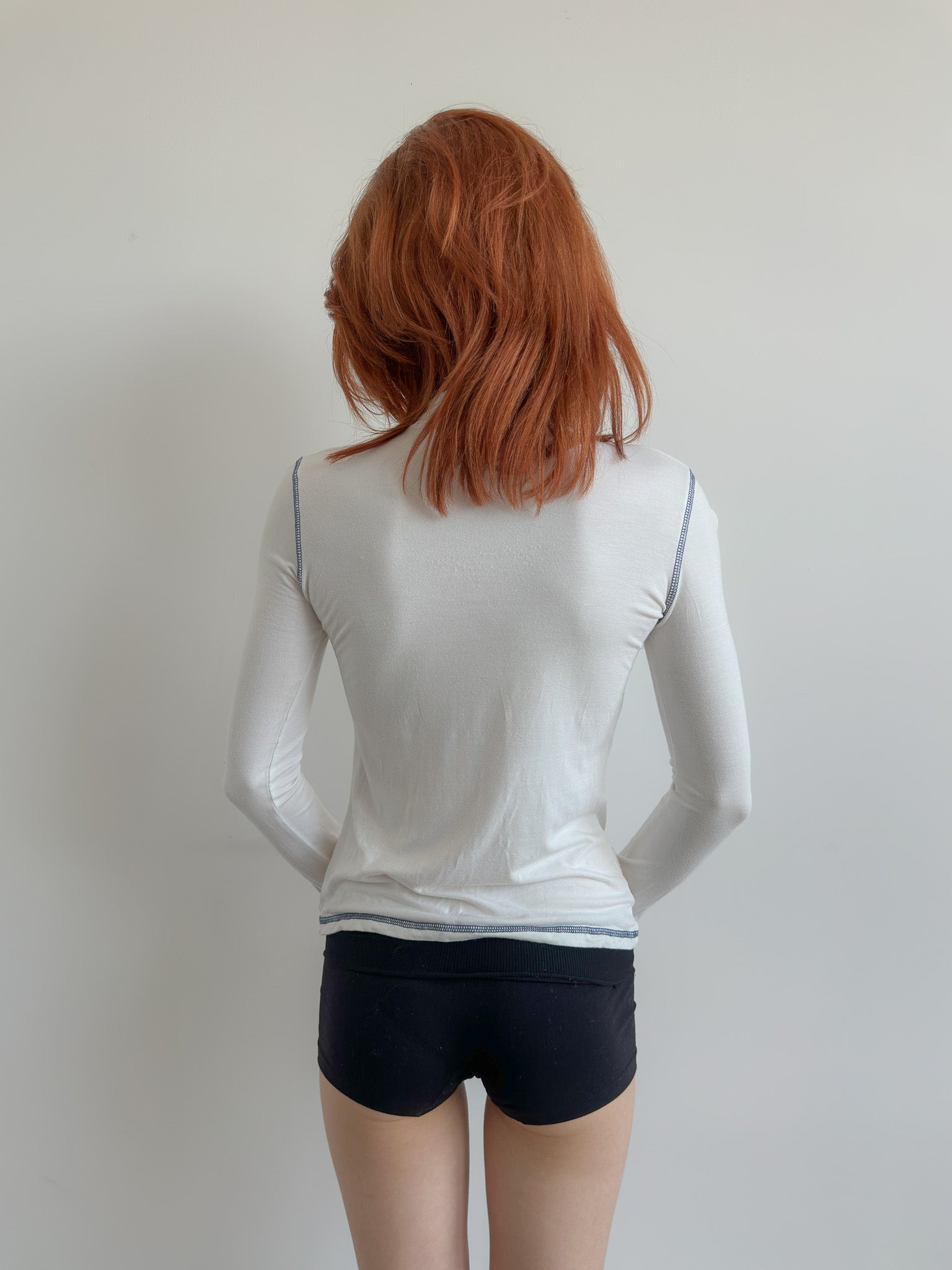 high neck top / size xs