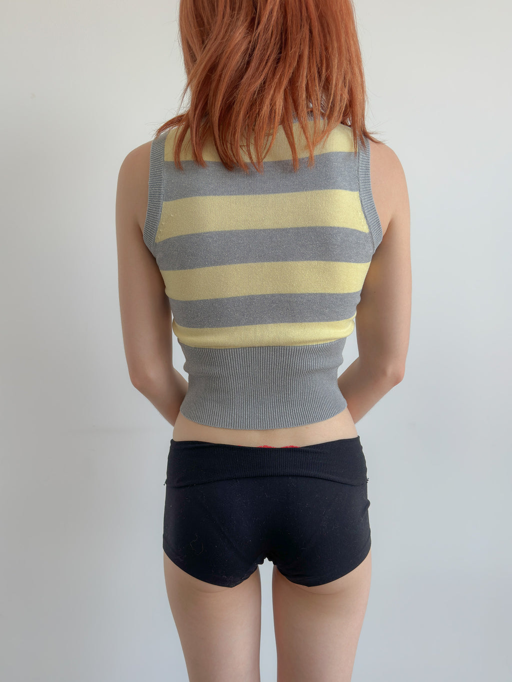 knit stripe vest / size xs