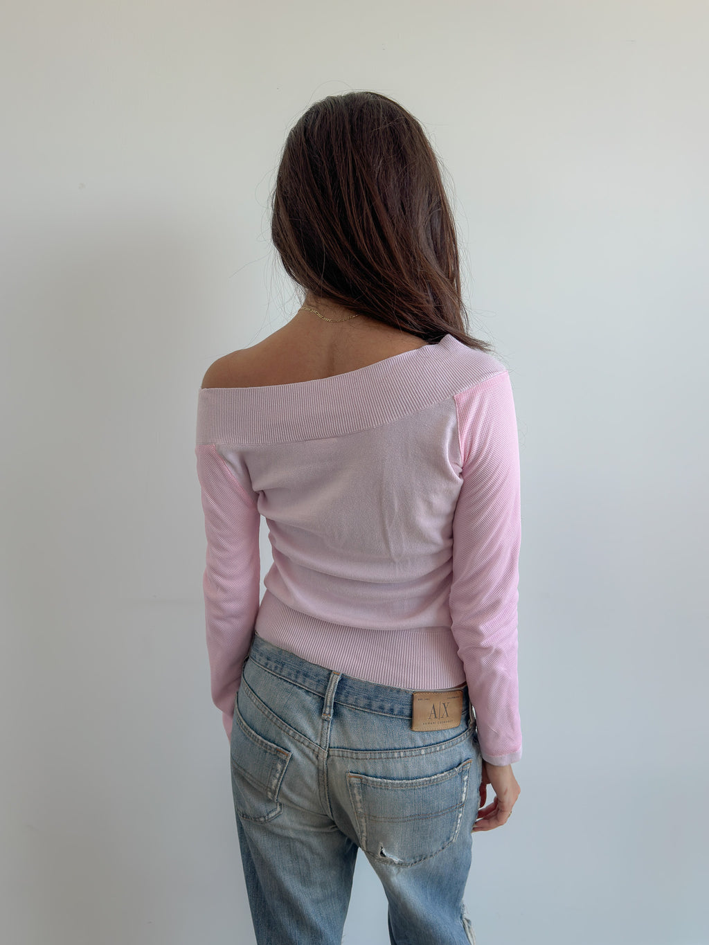 off shoulder knit / size s