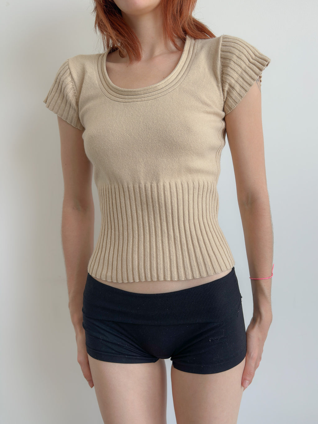 knit tee / size xs-s