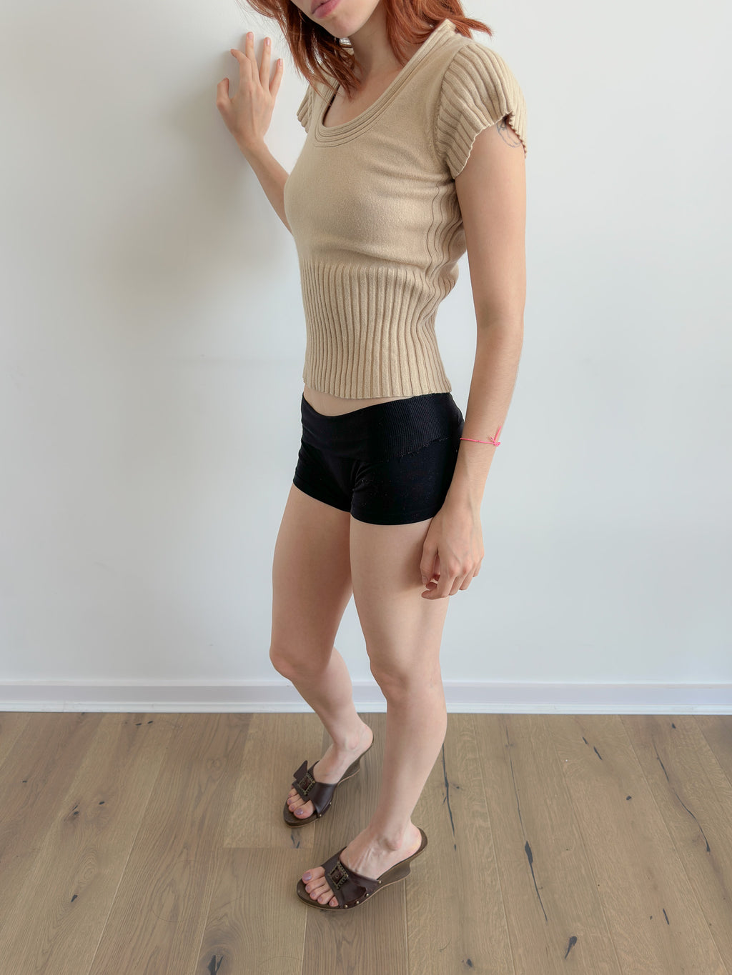 knit tee / size xs-s