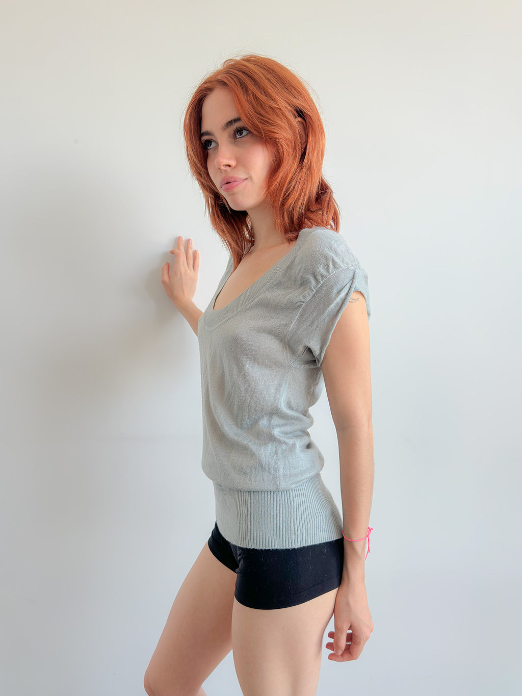 slouch knit top / size s