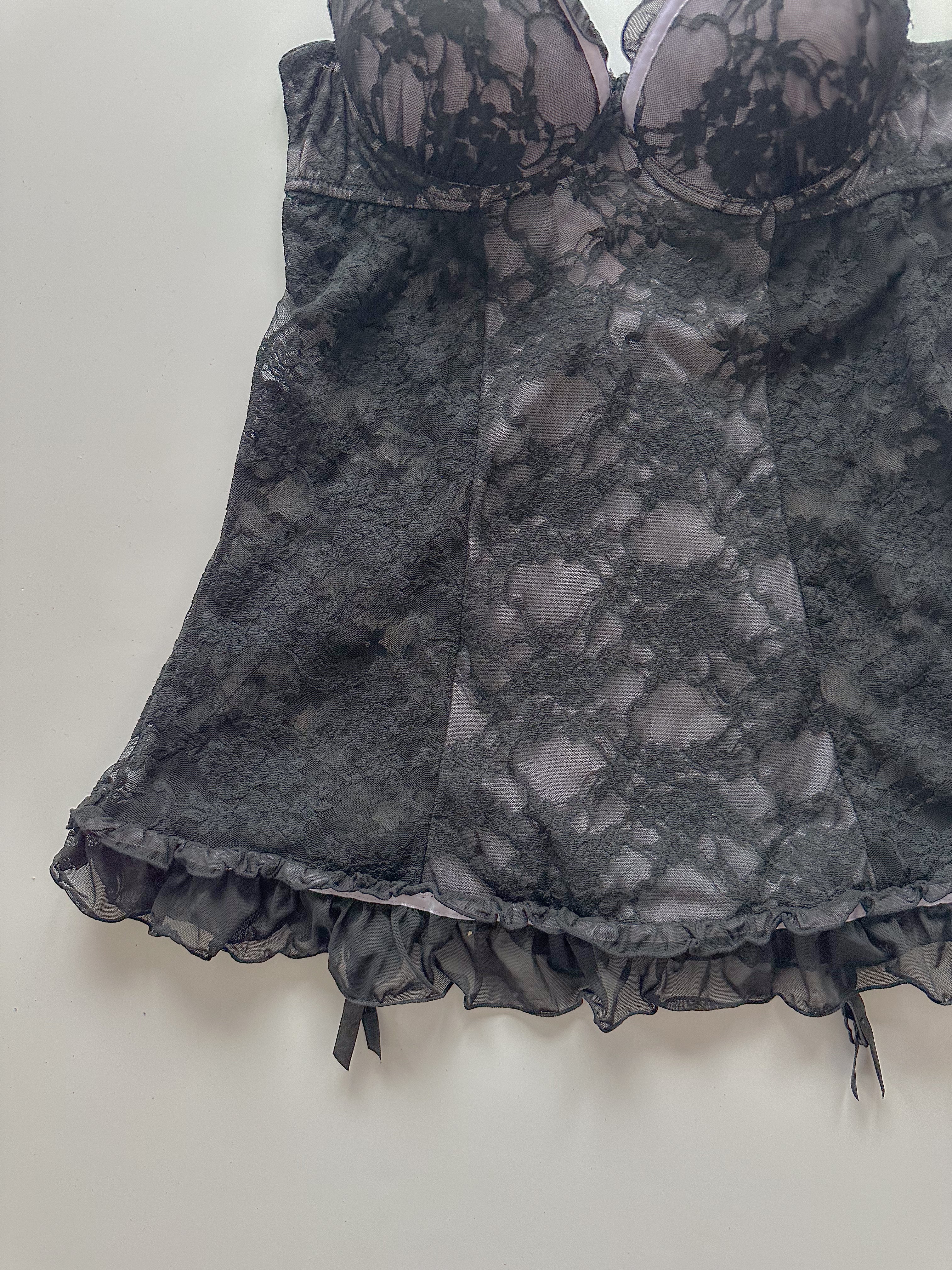 lace corset top / size small-medium