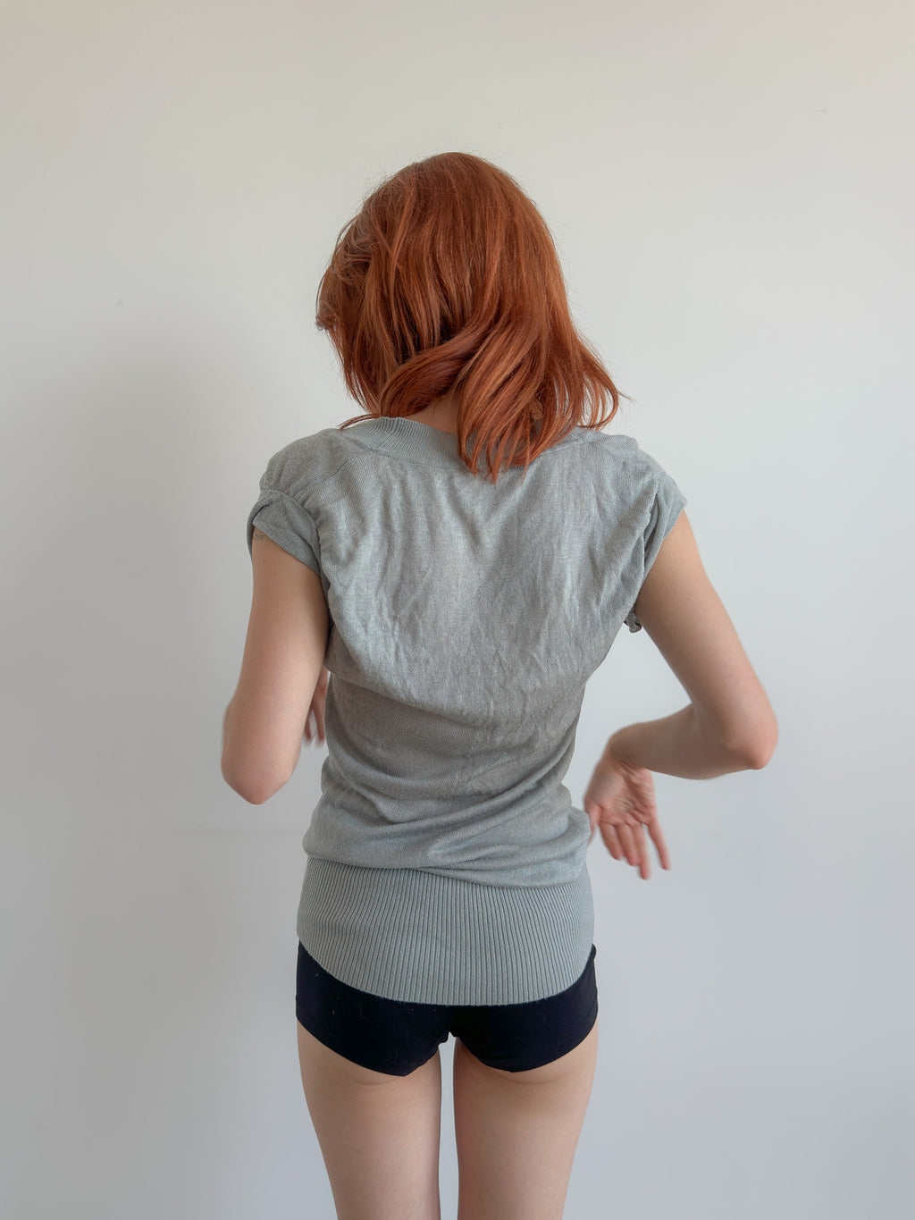 slouch knit top / size s