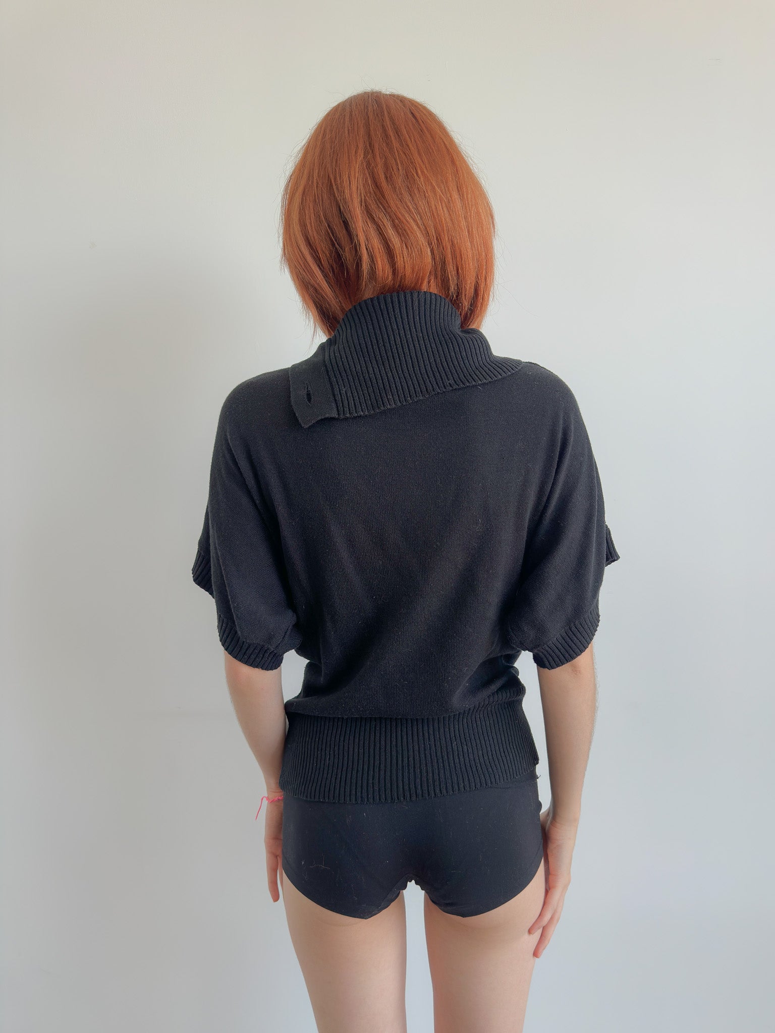 slouchy knit top / size s