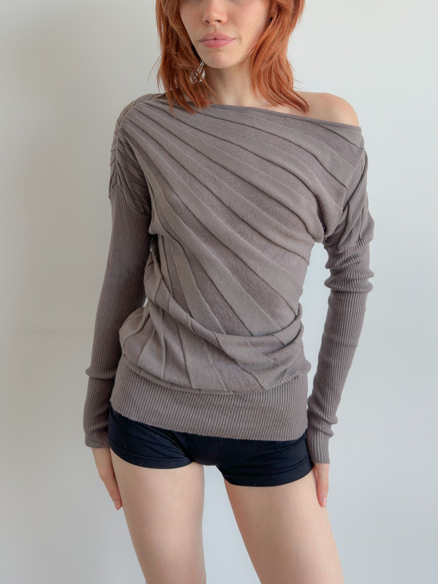 asymmetric knit / size xs/s