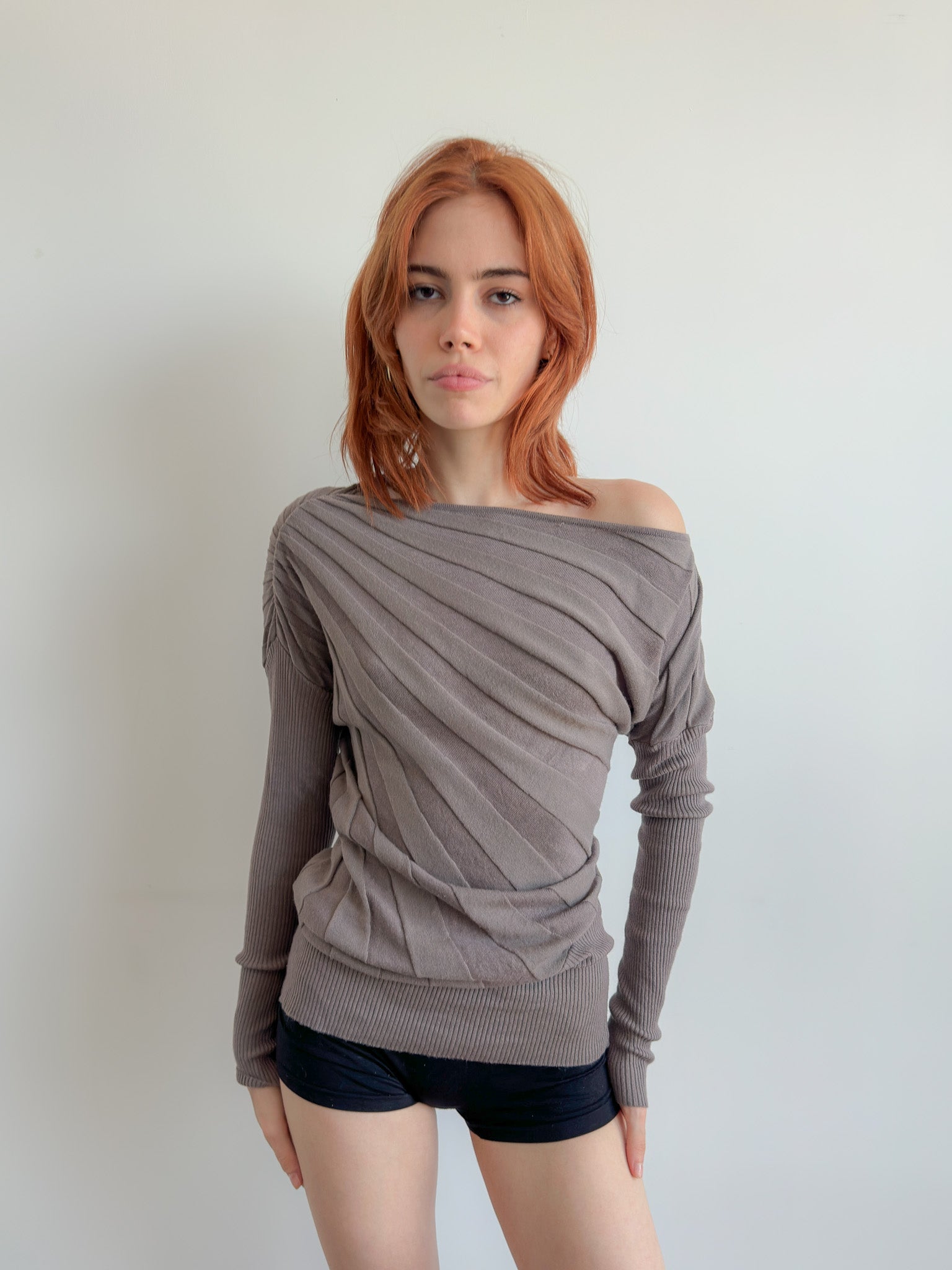 asymmetric knit / size xs/s