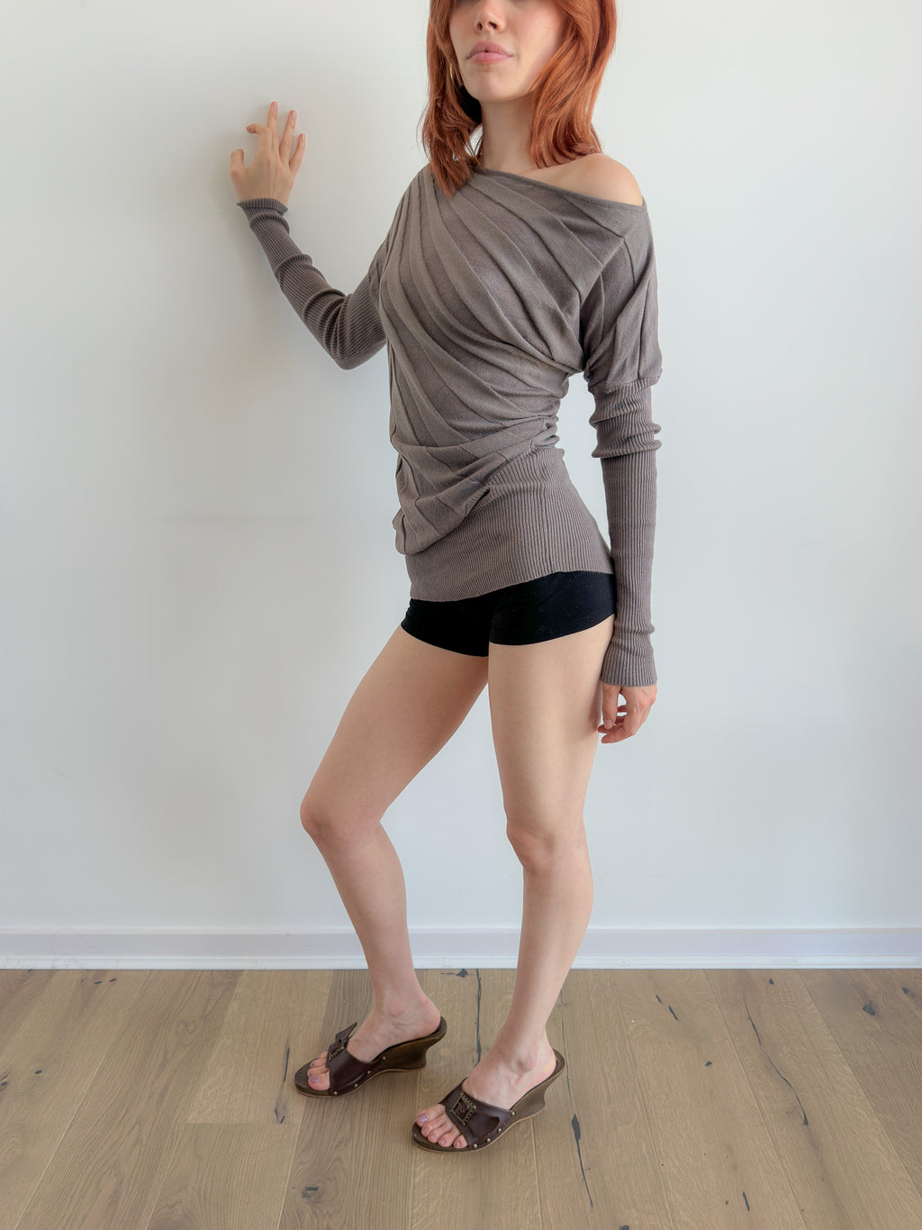 asymmetric knit / size xs/s